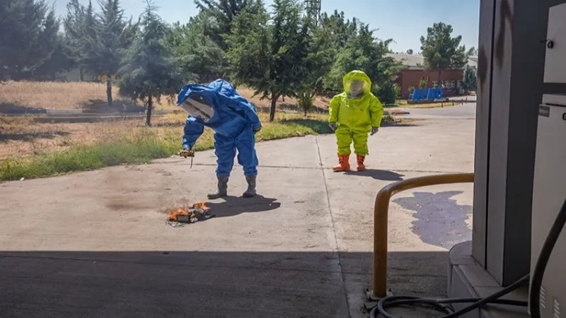 AFAD timi kavurucu sıcakta da eğitimlerle zorlu görevlere hazırlanıyor