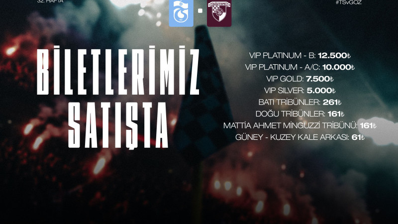 Göztepe maçı biletleri satışa çıktı