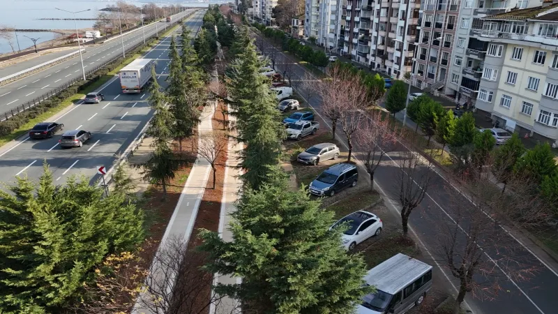 Trabzon'da Sürmene bisiklet yolu hizmete açıldı